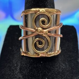 Ring Brass & Copper‎ Cuff Item# 0067
